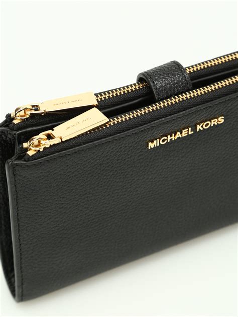 michael kors adele double zip wristlet wallet|Michael Kors crossbody wristlet.